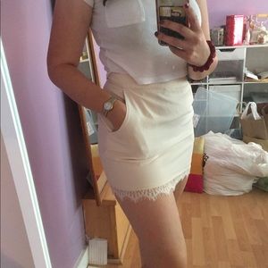 Lace Mini Skirt